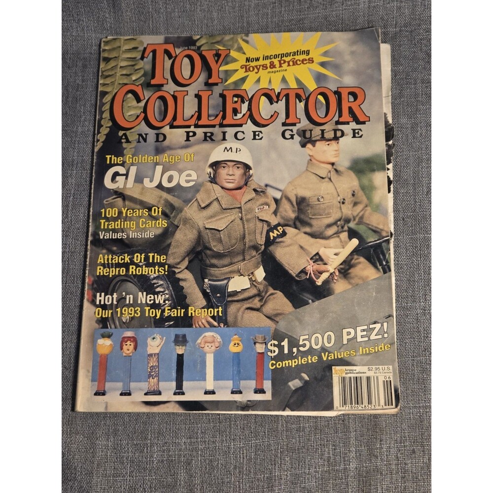 Toy Collector and Price Guide 6/93 - G I Joe, Repro Robots, Pez & Trading Cards